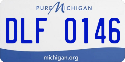 MI license plate DLF0146