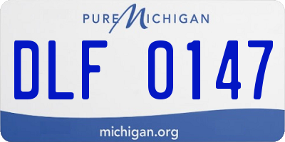 MI license plate DLF0147