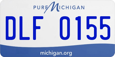 MI license plate DLF0155