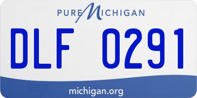 MI license plate DLF0291