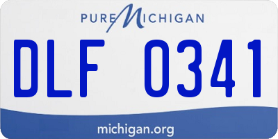 MI license plate DLF0341