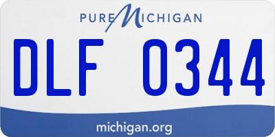 MI license plate DLF0344