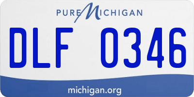 MI license plate DLF0346