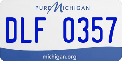 MI license plate DLF0357