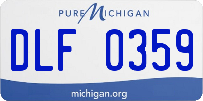 MI license plate DLF0359