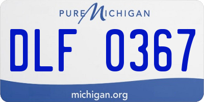 MI license plate DLF0367