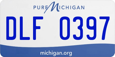 MI license plate DLF0397