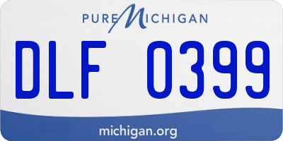 MI license plate DLF0399