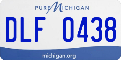 MI license plate DLF0438