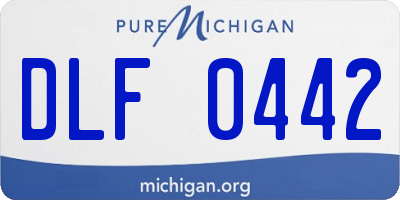 MI license plate DLF0442