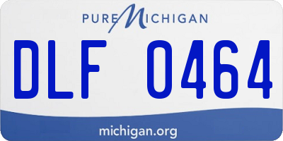 MI license plate DLF0464