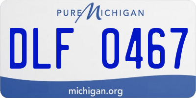 MI license plate DLF0467