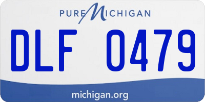 MI license plate DLF0479