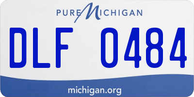 MI license plate DLF0484