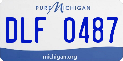 MI license plate DLF0487