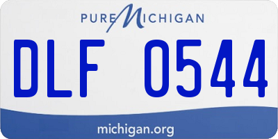 MI license plate DLF0544