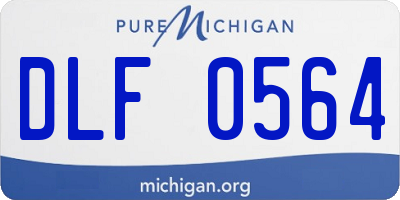 MI license plate DLF0564