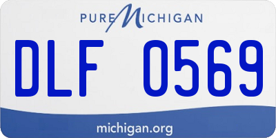 MI license plate DLF0569