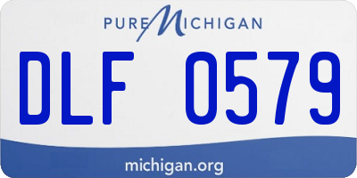 MI license plate DLF0579