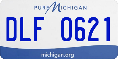 MI license plate DLF0621