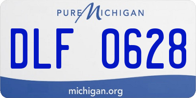 MI license plate DLF0628
