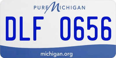 MI license plate DLF0656