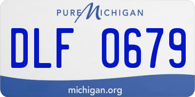 MI license plate DLF0679