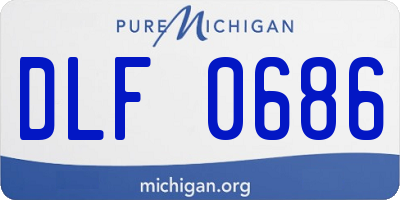MI license plate DLF0686