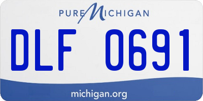 MI license plate DLF0691
