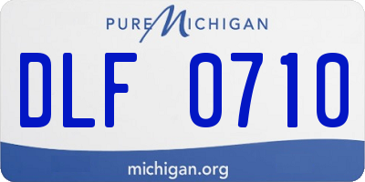 MI license plate DLF0710