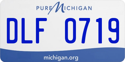 MI license plate DLF0719