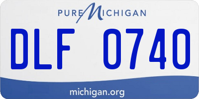 MI license plate DLF0740