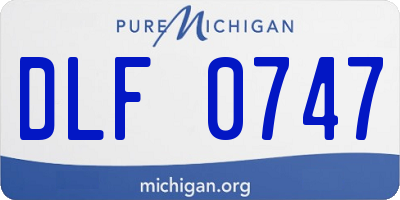 MI license plate DLF0747