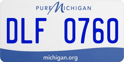 MI license plate DLF0760