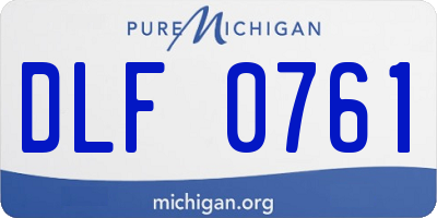 MI license plate DLF0761