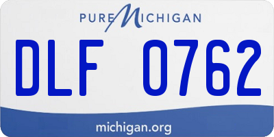 MI license plate DLF0762