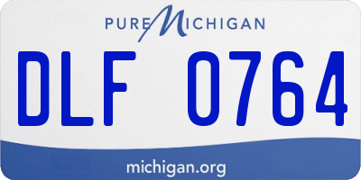 MI license plate DLF0764