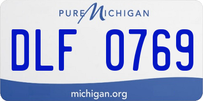 MI license plate DLF0769