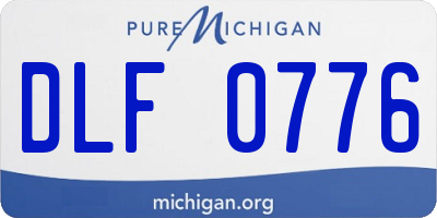 MI license plate DLF0776