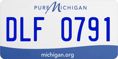 MI license plate DLF0791