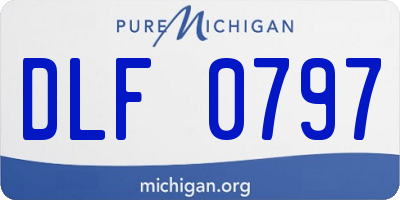 MI license plate DLF0797