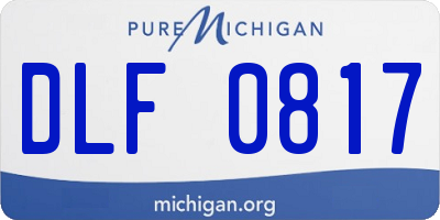 MI license plate DLF0817