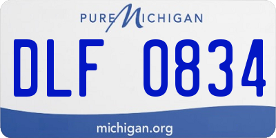 MI license plate DLF0834
