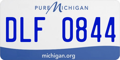 MI license plate DLF0844