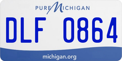 MI license plate DLF0864