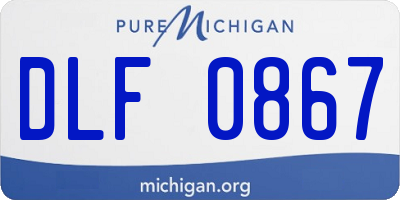 MI license plate DLF0867