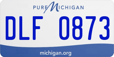 MI license plate DLF0873