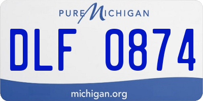 MI license plate DLF0874