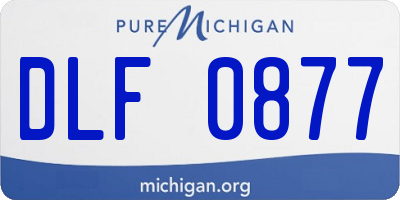 MI license plate DLF0877