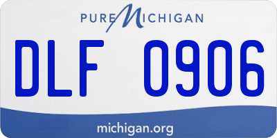 MI license plate DLF0906
